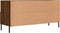 vidaXL - Tv-meubel - 102x36x50 - cm - bewerkt - hout - bruin - eikenkleur