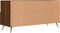 vidaXL - Tv-meubel - 102x36x50 - cm - bewerkt - hout - bruin - eikenkleur