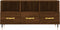 vidaXL - Tv-meubel - 102x36x50 - cm - bewerkt - hout - bruin - eikenkleur
