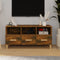 vidaXL - Tv-meubel - 102x36x50 - cm - bewerkt - hout - gerookt - eikenkleurig