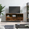 vidaXL - Tv-meubel - 102x36x50 - cm - bewerkt - hout - gerookt - eikenkleurig