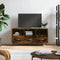 vidaXL - Tv-meubel - 102x36x50 - cm - bewerkt - hout - gerookt - eikenkleurig