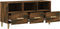 vidaXL - Tv-meubel - 102x36x50 - cm - bewerkt - hout - gerookt - eikenkleurig