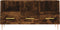 vidaXL - Tv-meubel - 102x36x50 - cm - bewerkt - hout - gerookt - eikenkleurig