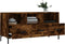 vidaXL - Tv-meubel - 102x36x50 - cm - bewerkt - hout - gerookt - eikenkleurig
