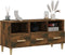 vidaXL - Tv-meubel - 102x36x50 - cm - bewerkt - hout - gerookt - eikenkleurig