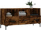 vidaXL - Tv-meubel - 102x36x50 - cm - bewerkt - hout - gerookt - eikenkleurig