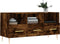 vidaXL - Tv-meubel - 102x36x50 - cm - bewerkt - hout - gerookt - eikenkleurig
