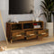 vidaXL - Tv-meubel - 102x36x50 - cm - bewerkt - hout - gerookt - eikenkleurig