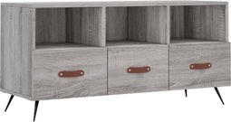 vidaXL - Tv-meubel - 102x36x50 - cm - bewerkt - hout - grijs - sonoma - eikenkleurig