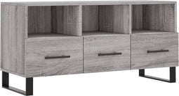 vidaXL - Tv-meubel - 102x36x50 - cm - bewerkt - hout - grijs - sonoma - eikenkleurig