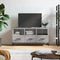 vidaXL - Tv-meubel - 102x36x50 - cm - bewerkt - hout - grijs - sonoma - eikenkleurig