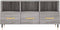 vidaXL - Tv-meubel - 102x36x50 - cm - bewerkt - hout - grijs - sonoma - eikenkleurig