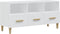 vidaXL - Tv-meubel - 102x36x50 - cm - bewerkt - hout - hoogglans - wit
