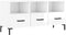 vidaXL - Tv-meubel - 102x36x50 - cm - bewerkt - hout - hoogglans - wit