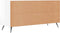 vidaXL - Tv-meubel - 102x36x50 - cm - bewerkt - hout - hoogglans - wit