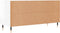 vidaXL - Tv-meubel - 102x36x50 - cm - bewerkt - hout - hoogglans - wit