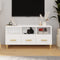 vidaXL - Tv-meubel - 102x36x50 - cm - bewerkt - hout - hoogglans - wit