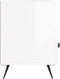 vidaXL - Tv-meubel - 102x36x50 - cm - bewerkt - hout - hoogglans - wit