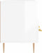 vidaXL - Tv-meubel - 102x36x50 - cm - bewerkt - hout - hoogglans - wit