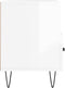 vidaXL - Tv-meubel - 102x36x50 - cm - bewerkt - hout - hoogglans - wit