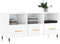 vidaXL - Tv-meubel - 102x36x50 - cm - bewerkt - hout - hoogglans - wit