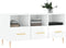 vidaXL - Tv-meubel - 102x36x50 - cm - bewerkt - hout - hoogglans - wit