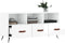 vidaXL - Tv-meubel - 102x36x50 - cm - bewerkt - hout - hoogglans - wit