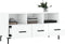 vidaXL - Tv-meubel - 102x36x50 - cm - bewerkt - hout - hoogglans - wit