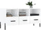 vidaXL - Tv-meubel - 102x36x50 - cm - bewerkt - hout - hoogglans - wit