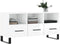 vidaXL - Tv-meubel - 102x36x50 - cm - bewerkt - hout - hoogglans - wit
