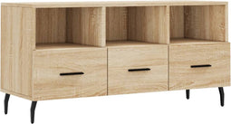 vidaXL - Tv-meubel - 102x36x50 - cm - bewerkt - hout - sonoma - eikenkleurig