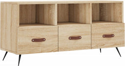 vidaXL - Tv-meubel - 102x36x50 - cm - bewerkt - hout - sonoma - eikenkleurig