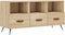 vidaXL - Tv-meubel - 102x36x50 - cm - bewerkt - hout - sonoma - eikenkleurig