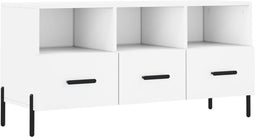 vidaXL - Tv-meubel - 102x36x50 - cm - bewerkt - hout - wit