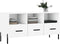 vidaXL - Tv-meubel - 102x36x50 - cm - bewerkt - hout - wit