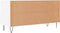 vidaXL - Tv-meubel - 102x36x50 - cm - bewerkt - hout - wit