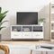 vidaXL - Tv-meubel - 102x36x50 - cm - bewerkt - hout - wit