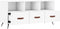 vidaXL - Tv-meubel - 102x36x50 - cm - bewerkt - hout - wit