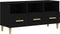 vidaXL - Tv-meubel - 102x36x50 - cm - bewerkt - hout - zwart