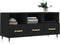 vidaXL - Tv-meubel - 102x36x50 - cm - bewerkt - hout - zwart
