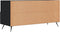 vidaXL - Tv-meubel - 102x36x50 - cm - bewerkt - hout - zwart