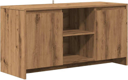 vidaXL - Tv-meubel - 102x37,5x52,5 - cm - bewerkt - hout - artisanaal - eikenkleur