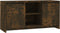 vidaXL - Tv-meubel - 102x37,5x52,5 - cm - bewerkt - hout - gerookt - eikenkleurig