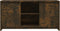 vidaXL - Tv-meubel - 102x37,5x52,5 - cm - bewerkt - hout - gerookt - eikenkleurig