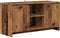 vidaXL - Tv-meubel - 102x37,5x52,5 - cm - bewerkt - hout - oud - houtkleurig