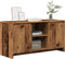vidaXL - Tv-meubel - 102x37,5x52,5 - cm - bewerkt - hout - oud - houtkleurig