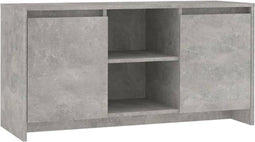 vidaXL - Tv-meubel - 102x37,5x52,5 - cm - spaanplaat - betongrijs
