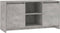 vidaXL - Tv-meubel - 102x37,5x52,5 - cm - spaanplaat - betongrijs
