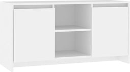 vidaXL - Tv-meubel - 102x37,5x52,5 - cm - spaanplaat - wit